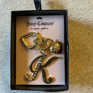 Juicy Couture Letter “K” keychain